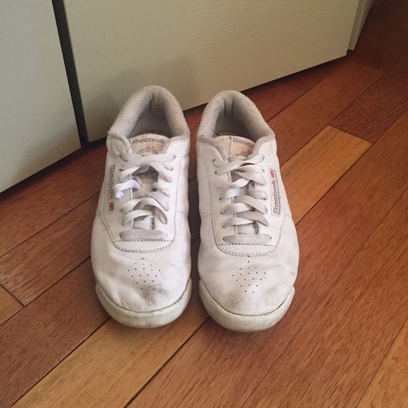 VINTAGE LEATHER REEBOK PRINCESS SNEAKERS - Picture 3 of 6